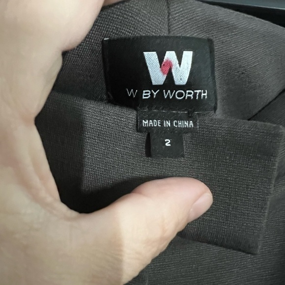 W By Worth - Dark Taupe Pointe Bootcut Trouser Size 2 - Picture 13 of 15